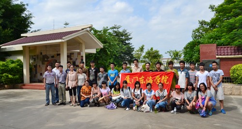 厦门东海学院师生参观同安污水处理厂